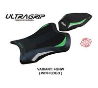 Tappezzeria Italia Rivestimento sella compatibile Kawasaki Ninja ZX 10 R (21-23) modello Dexter Ultragrip CON LOGO 4GNW (verde-bianco)