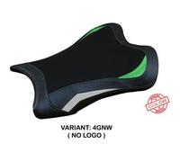 Tappezzeria Italia Rivestimento sella compatibile Kawasaki Ninja ZX 10 RR (21-23) modello Garen NO LOGO 4GNW (verde-bianco)
