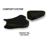 Tappezzeria Italia Rivestimento sella compatibile Kawasaki Ninja ZX 6 R (09-12) modello Giacarta 2 comfort system NO LOGO 5BL (nero)