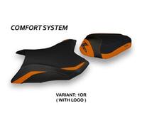 Tappezzeria Italia Rivestimento sella compatibile Kawasaki Z 800 (13-16) modello Kemi comfort system CON LOGO 1OR (arancio)