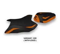 Tappezzeria Italia Rivestimento sella compatibile Kawasaki Z 800 (13-16) modello Mumbai 1 CON LOGO 1OR (arancio)