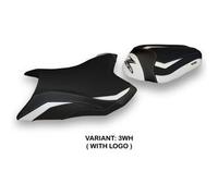Tappezzeria Italia Rivestimento sella compatibile Kawasaki Z 800 (13-16) modello Mumbai 1 CON LOGO 3WH (bianco)