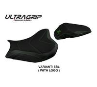 Tappezzeria Italia Rivestimento sella compatibile Kawasaki Z 900 (17-23) modello Shara 1 ultragrip 6BL (nero) CON LOGO