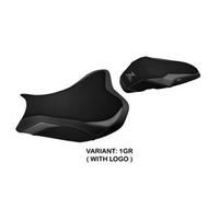 Tappezzeria Italia Rivestimento sella compatibile Kawasaki Z 900 (17-23) modello Shara 3GR (grigio) CON LOGO