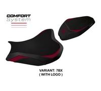 Tappezzeria Italia Rivestimento sella compatibile Kawasaki Z 900 (17-23) modello Shara comfort system CON LOGO 7BX (bordeaux)