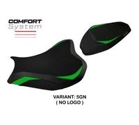 Tappezzeria Italia Rivestimento sella compatibile Kawasaki Z 900 (17-23) modello Shara comfort system NO LOGO 5GN (verde)