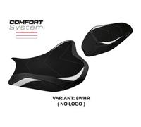 Tappezzeria Italia Rivestimento sella compatibile Kawasaki Z 900 (17-23) modello Shara comfort system NO LOGO 8WHR (bianco-rosso)