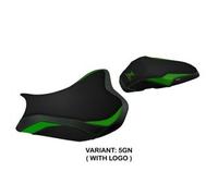 Tappezzeria Italia Rivestimento sella compatibile Kawasaki Z 900 (17-23) modello Shara CON LOGO 5GN (verde)