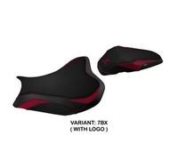 Tappezzeria Italia Rivestimento sella compatibile Kawasaki Z 900 (17-23) modello Shara CON LOGO 7BX (bordeaux)