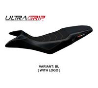 Tappezzeria Italia Rivestimento sella compatibile - KTM 890 SMT 2023-2025 - mod Karma Ultragrip NO LOGO BL (nero)