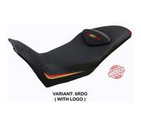 Rivestimento sella Everett Rosso-Grigio RDG+logo T.I.Moto Guzzi V85 TT 2019>2023