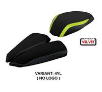 Tappezzeria Italia Rivestimento sella compatibile MV Agusta Brutale 1000 RR (20-23) modello Meilan velvet NO LOGO 4YL (giallo)