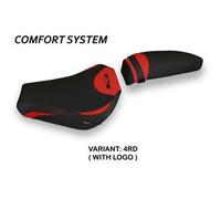 Tappezzeria Italia Rivestimento sella compatibile MV Agusta F3 (12-23) modello Zara 1 comfort system 4RD (rosso) CON LOGO