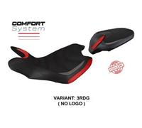 Tappezzeria Italia Rivestimento sella compatibile MV Agusta Turismo Veloce (14-20) modello Sahara special color comfort system NO LOGO 3RDG (rosso-grigio)