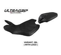 Tappezzeria Italia Rivestimento sella compatibile MV Agusta Turismo Veloce (14-20) modello Sahara ultragrip 3BL (nero) CON LOGO