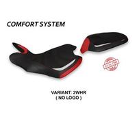 Tappezzeria Italia Rivestimento sella compatibile MV Agusta Turismo Veloce (21-23) modello Lindt special color comfort system NO LOGO 2WHR (bianco-rosso)