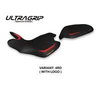 Tappezzeria Italia Rivestimento sella compatibile MV Agusta Turismo Veloce (21-23) modello Zuata ultragrip 4RD (rosso) CON LOGO