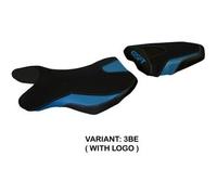 Tappezzeria Italia Rivestimento sella compatibile Suzuki GSR 750 (10-17) modello Siena 2 3BE (blu) CON LOGO