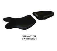 Tappezzeria Italia Rivestimento sella compatibile Suzuki GSR 750 (10-17) modello Siena 2 7BL (nero) CON LOGO