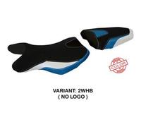 Tappezzeria Italia Rivestimento sella compatibile Suzuki GSR 750 (10-17) modello Siena special color NO LOGO 2WHB (bianco-blu)