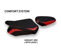 Tappezzeria Italia Rivestimento sella compatibile Suzuki GSX R 600 / 750 (11-20) modello Teheran comfort system 5RD (rosso) CON LOGO