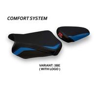 Tappezzeria Italia Rivestimento sella compatibile Suzuki GSX R 600 / 750 (11-20) modello Teheran comfort system 3BE (blu) CON LOGO