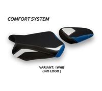 Tappezzeria Italia Rivestimento sella compatibile Suzuki GSX R 600 / 750 (11-20) modello Teheran special color comfort system NO LOGO 1WHB (bianco-blu)