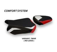 Tappezzeria Italia Rivestimento sella compatibile Suzuki GSX R 600 / 750 (11-20) modello Teheran special color comfort system NO LOGO 7WHR (bianco-rosso)