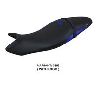 Tappezzeria Italia Rivestimento sella compatibile Suzuki SV 650 (16-24) modello Shibuya 3BE (blu) CON LOGO