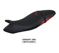 Tappezzeria Italia Rivestimento sella compatibile Suzuki SV 650 (16-24) modello Shibuya CON LOGO 2RD (rosso)