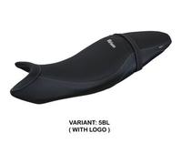 Tappezzeria Italia Rivestimento sella compatibile Suzuki SV 650 (16-24) modello Shibuya CON LOGO 5BL (nero)