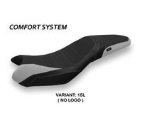 Tappezzeria Italia Rivestimento sella compatibile Triumph Street Triple (13-16) modello Mariposa 1 comfort system NO LOGO 1SL (argento)