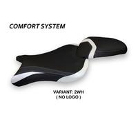 Tappezzeria Italia Rivestimento sella compatibile Triumph Street Triple (17-22) modello Molina 1 comfort system NO LOGO 2WH (bianco)