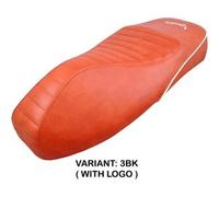 Tappezzeria Italia Rivestimento sella compatibile Vespa GTS 125/150/300 (09-24) modello Panarea CON LOGO 3BK (Mattone)