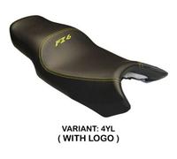 Tappezzeria Italia Rivestimento sella compatibile Yamaha FZ6 (04-11) modello Basic CON LOGO 4YL (giallo)