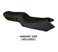 Tappezzeria Italia Rivestimento sella compatibile Yamaha FZ6 Fazer (04-11) modello Ivan total black NO LOGO 3GR (grigio)