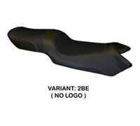Tappezzeria Italia Rivestimento sella compatibile Yamaha FZ6 Fazer (04-11) modello Ivan total black NO LOGO 2BE (blu)