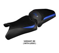Tappezzeria Italia Rivestimento sella compatibile Yamaha FZ6R (09-17) modello Dalia CON LOGO BE (blu)