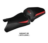 Tappezzeria Italia Rivestimento sella compatibile Yamaha FZ6R (09-17) modello Dalia CON LOGO RD (rosso)