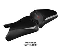Tappezzeria Italia Rivestimento sella compatibile Yamaha FZ6R (09-17) modello Dalia CON LOGO SL (argento)