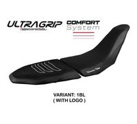 Tappezzeria Italia Rivestimento sella compatibile Yamaha Tenere 700 Raid (2022) modello Akita ultragrip comfort system CON LOGO 1BL (nero)