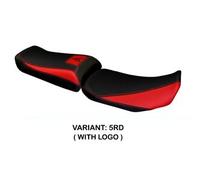 Tappezzeria Italia Rivestimento sella compatibile Yamaha Tracer 900 (15-17) modello Chianti Color 5RD (rosso) CON LOGO