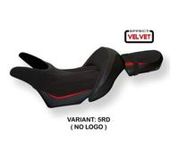 Tappezzeria Italia Rivestimento sella compatibile Yamaha V-Max 1700 (08-17) modello Odessa velvet NO LOGO 5RD (rosso)