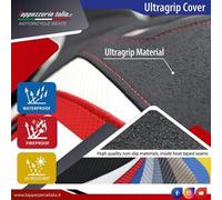 Tappezzeria Italia Rivestimento sella passeggero compatibile BMW M 1000 R (22-24) modello Tayma Ultragrip CON LOGO 1RBW (rosso-blu-bianco)