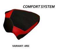 Tappezzeria Italia Rivestimento sella passeggero per Ducati Panigale V4 (18-23) modello Rivoli 1 comfort system NO LOGO 4RD (rosso)
