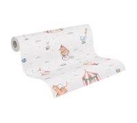 Tappezzeria per camera da letto A.S. Creazione Lilly & Luis - Tappezzeria in tessuto non tessuto con effetto circo - 10,05 m x 0,53 m - Multicolore - Prodotto in Germania - 771481