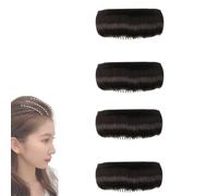 Tappezzeria per capelli invisibile, soffice, nodo naturale soffice, fermaglio per capelli invisibile, bump it up volume, per trucco da sposa, stile feste (3 pezzi)