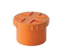 TAPPI A VITE IN PVC ROSSO Diam 200 Tubi Raccordi Pvc Rigido Colore Arancio