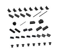 Tappi Antipolvere USB in Silicone Nero 40 Pezzi per Computer | Interfaccia Madre e Porte Pc, Facili da Pulire, Aiutano a Bloccare Corpi Estranei Stile Casuale