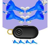 Tappi Auricolari gonfiabili - Tappi Auricolari in Silicone riutilizzabili e Impermeabili, Protezione dell'Udito, Design Flessibile, for Persone sensibili ai Viaggi e al Rumore(Two Pairs)